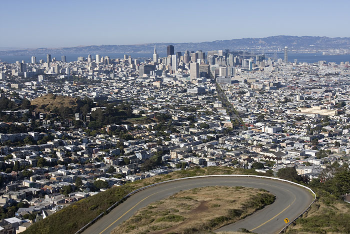 Blick vom Twin Peaks auf San Francisco