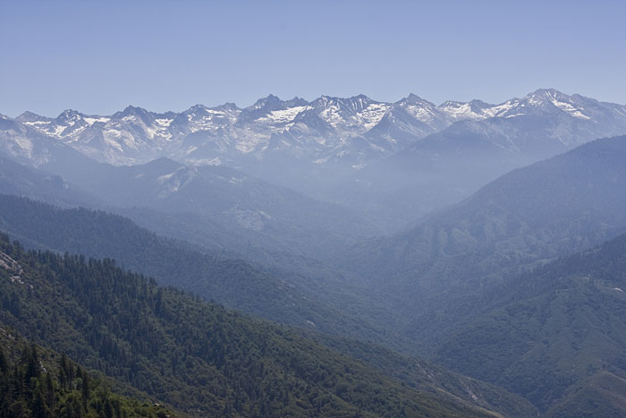Die Gipfel der Sierra Nevada