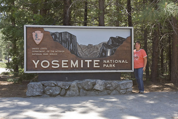 Einfahrt in den Yosemite NP