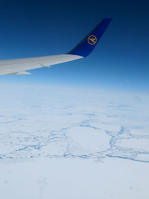 Eisiges Meer auf dem Weg nach Kanada