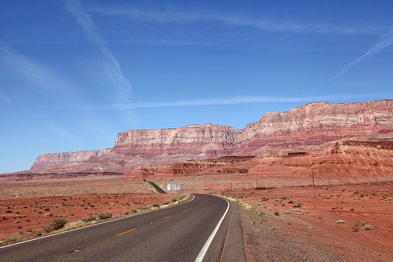 Von den trockenen Vermilion Cliffs ...