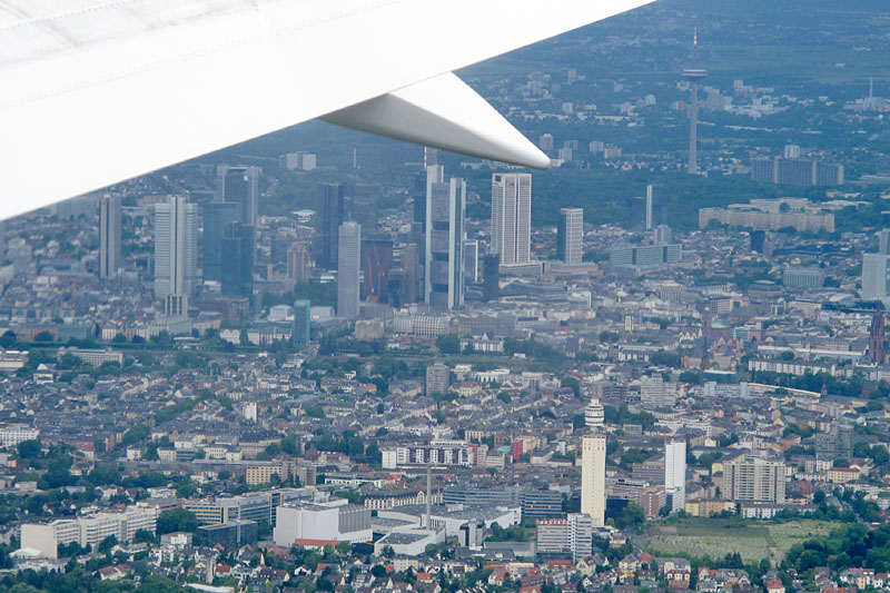 Anflug auf Frankfurt