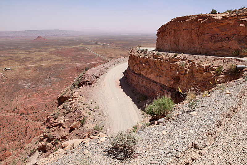 Gravelroad zum Moki Dugway Overlook