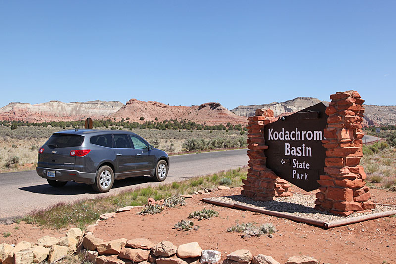 Einfahrt zum Kodachrome Basin 