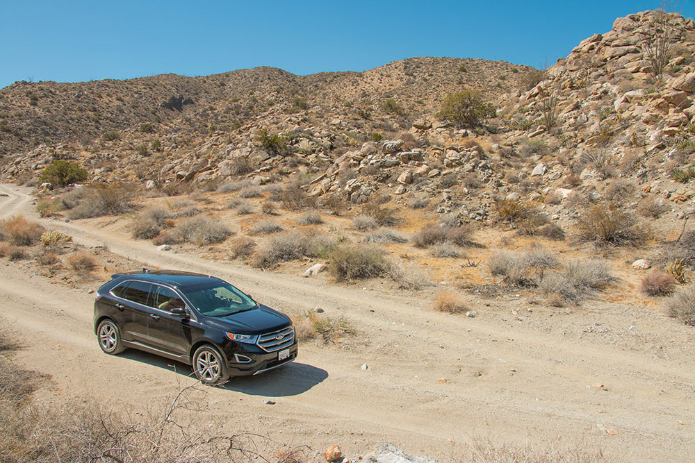Unser SUV auf Gravel Roads unterwegs