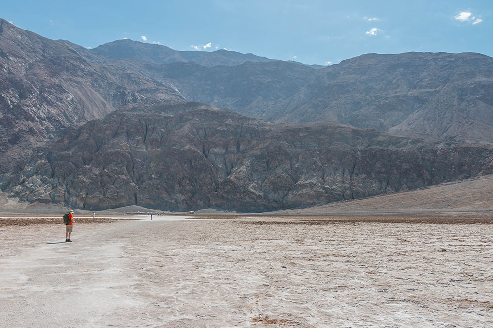 Rückweg zum Badwater Point ...