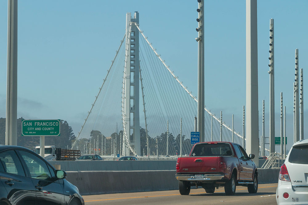 Fahrt über die Bay Bridge