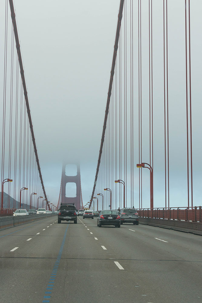Fahrt über die Golden Gate Bridge
