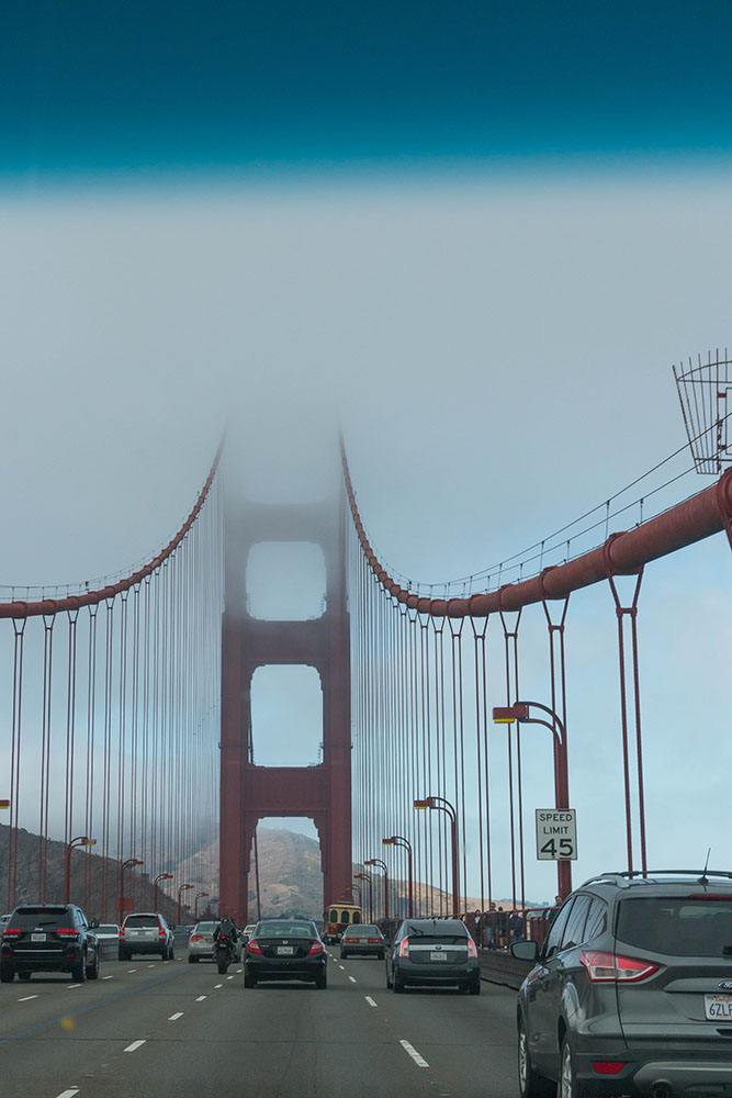 Fahrt über die Golden Gate Bridge