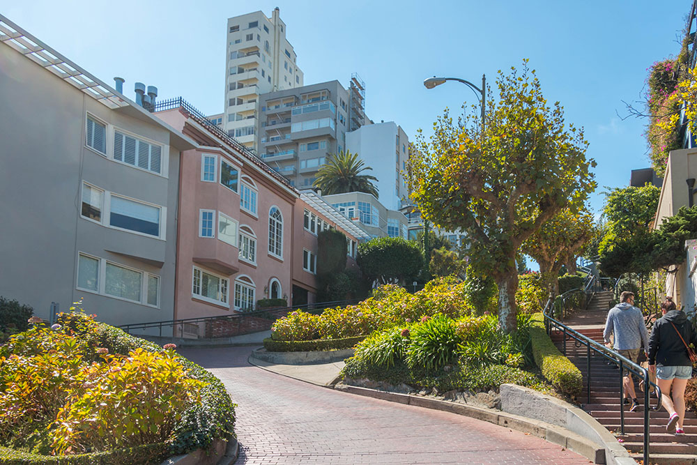 An der berühmten Lombard Street