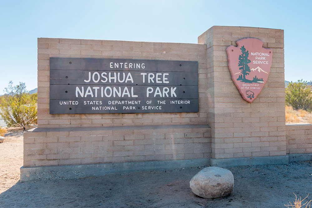 Eingang des Joshua Tree National Parks
