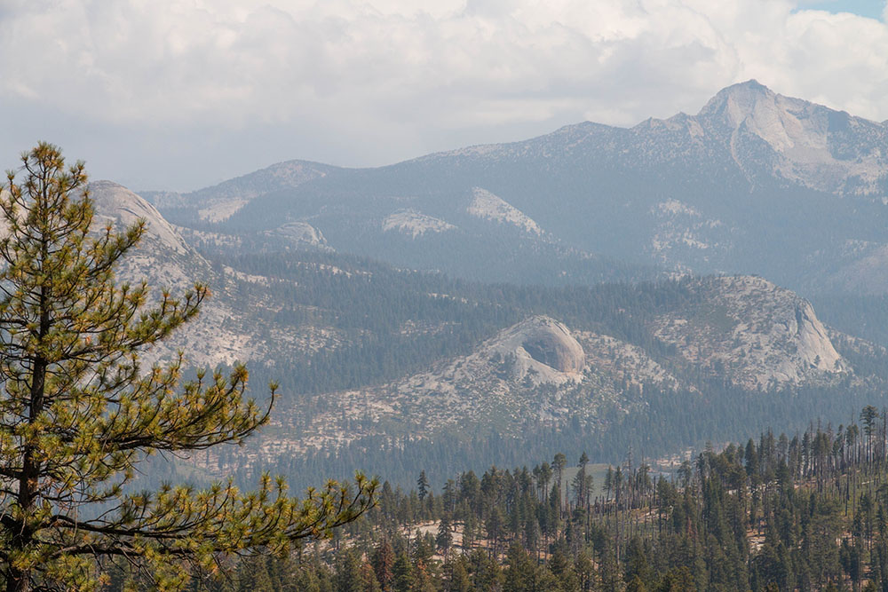 Blick vom Washburn Point auf die Berge