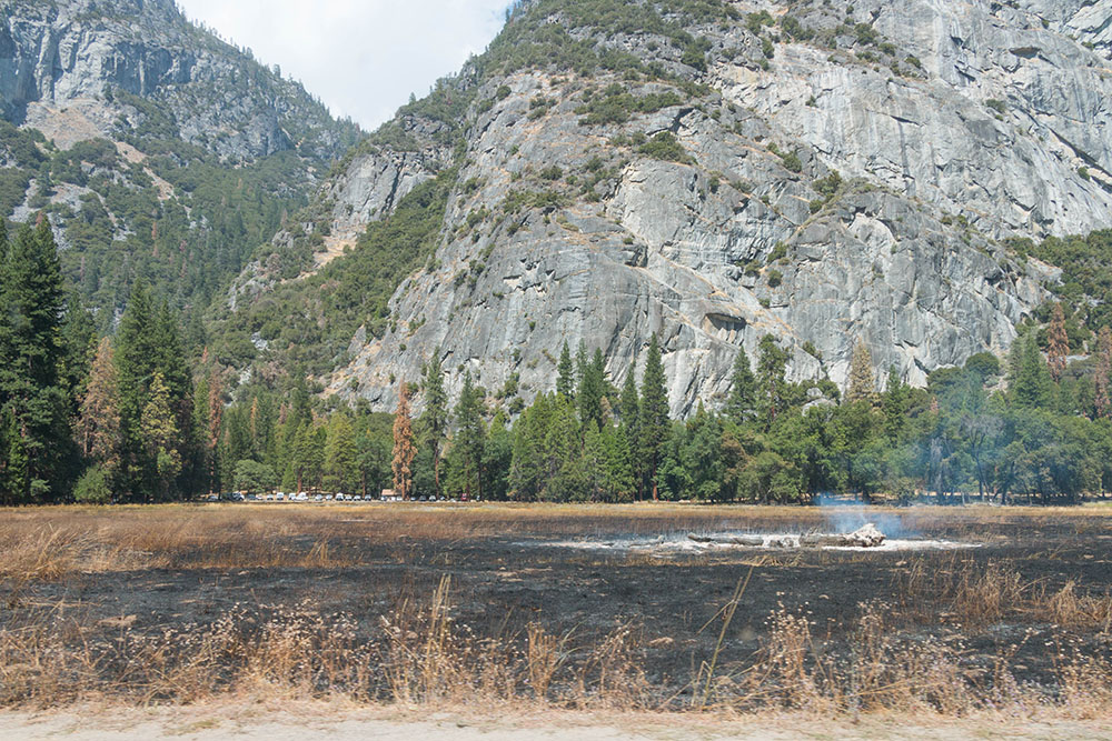 Waldbrand im Yosemite Valley
