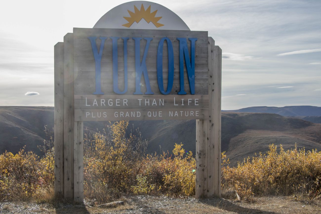 Kurz nach der Grenze nach Kanada: Yukon Territory 
