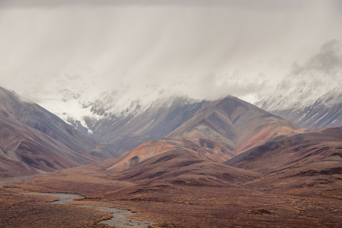 Der Denali ist leider wolkenverhangen