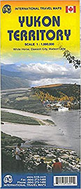 Yukon Territory Travel Map 1 : 1 000 000: Dawson City, Watson Lake, Whitehorse