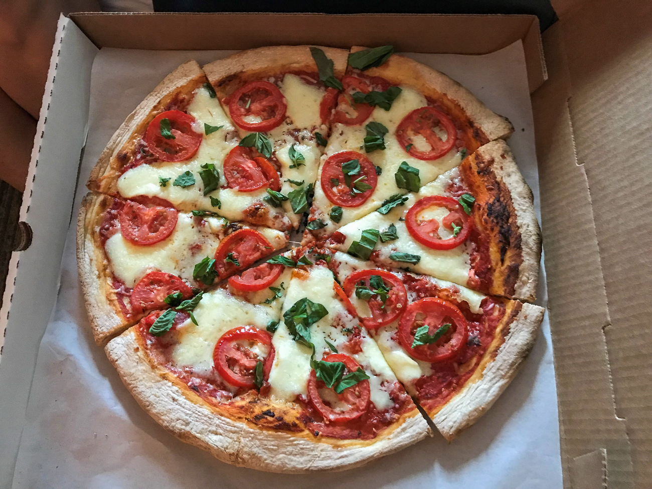 Die Pizza zum Abschluss war echt lecker!!!