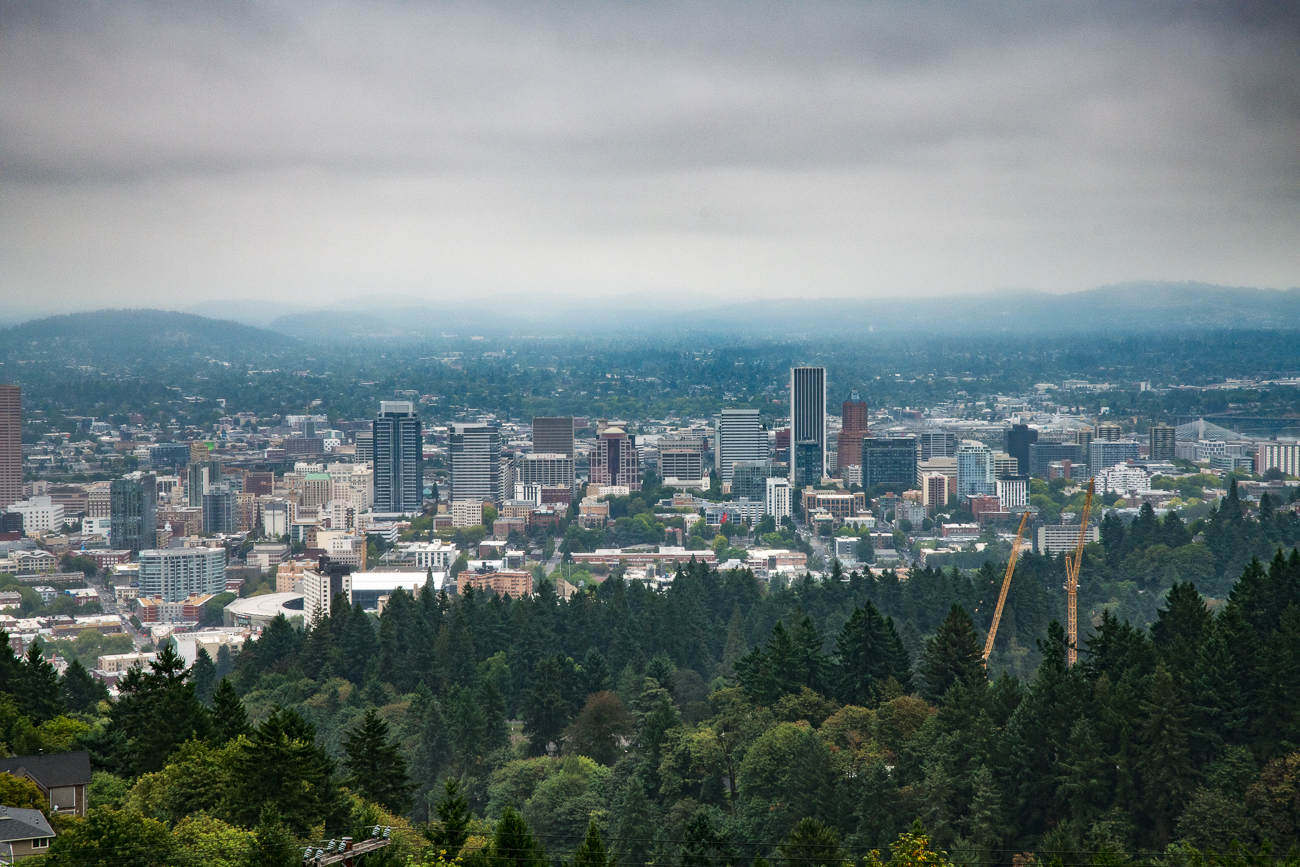 Aussicht auf Portland