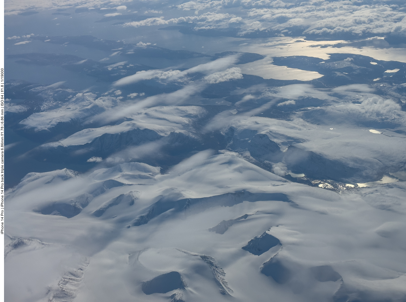 Flug über Island 