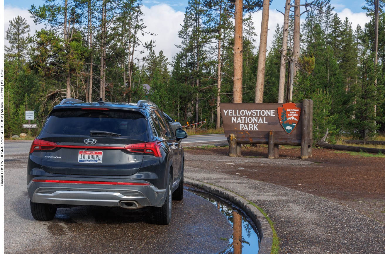 ... und bald darauf haben wir den Yellowstone erreicht 