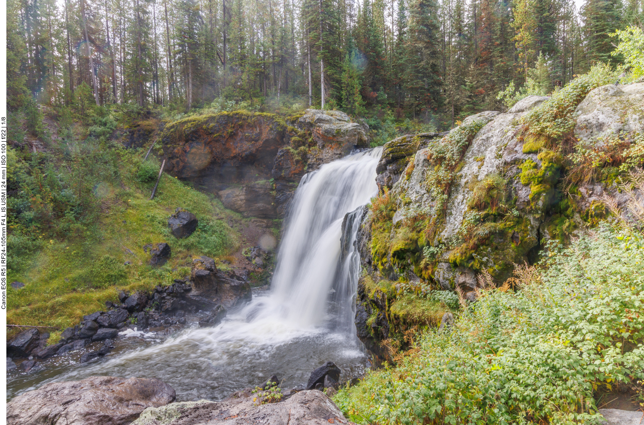 Der Moose Fall ist ein kleiner, ca. 9 Meter hoher Wasserfall 