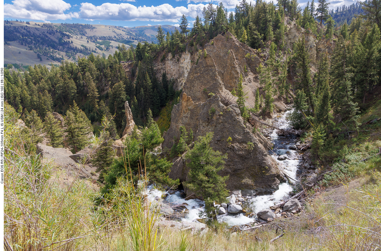 An den "Calcite Springs" haben wir eine Aussicht ...