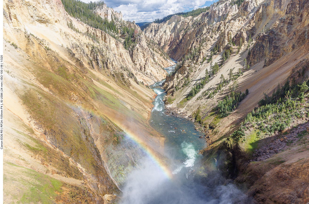 Am "Grand Canyon of the Yellowstone"