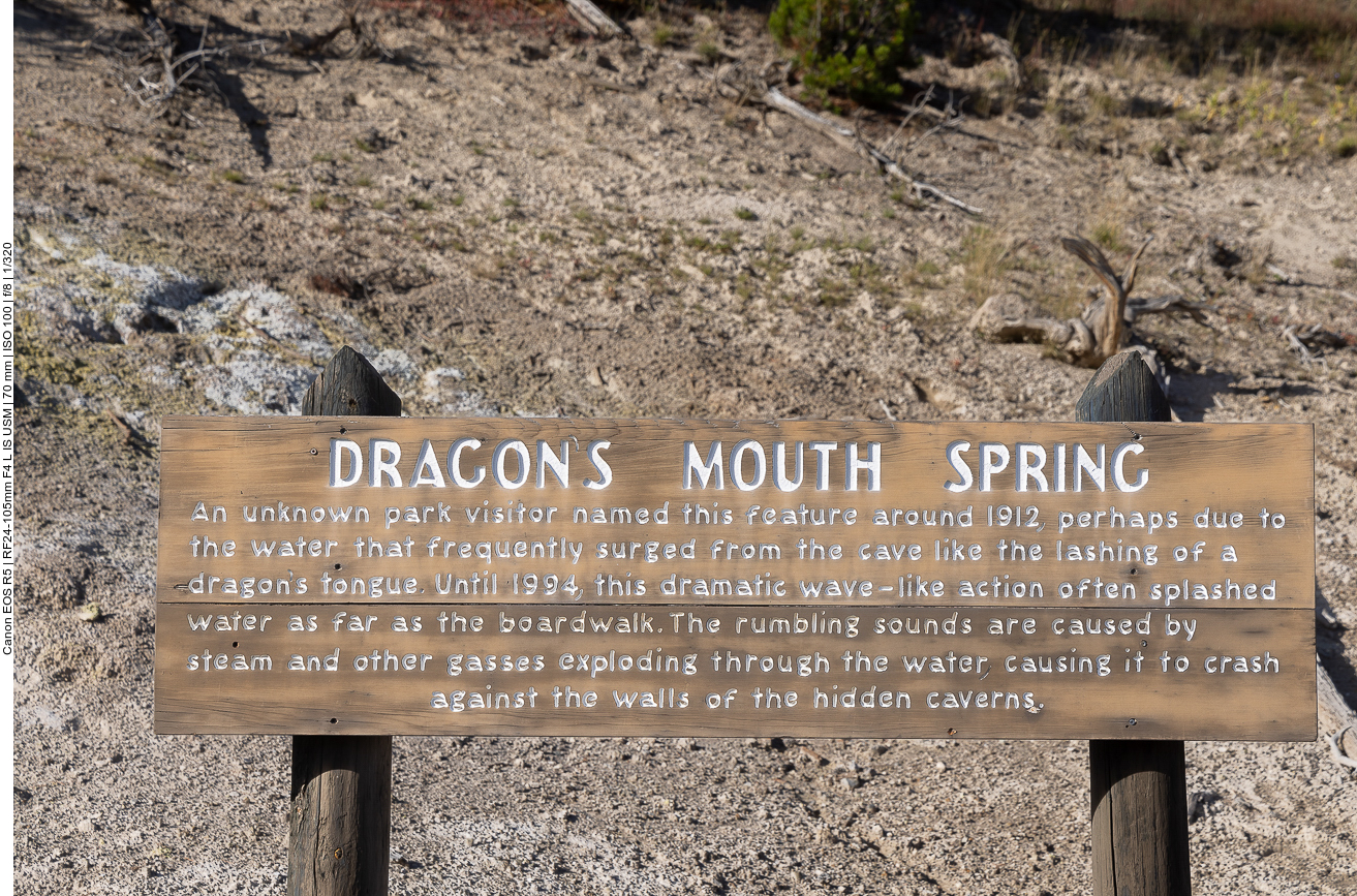 An der "Dragon's Mouth Spring"