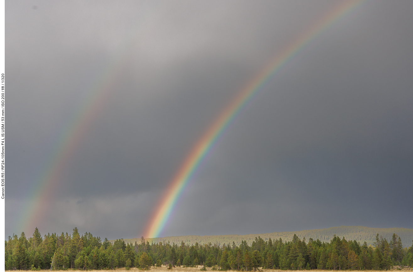 Wenigsten sehen wir einen schönen Regenbogen, sogar einen doppelten
