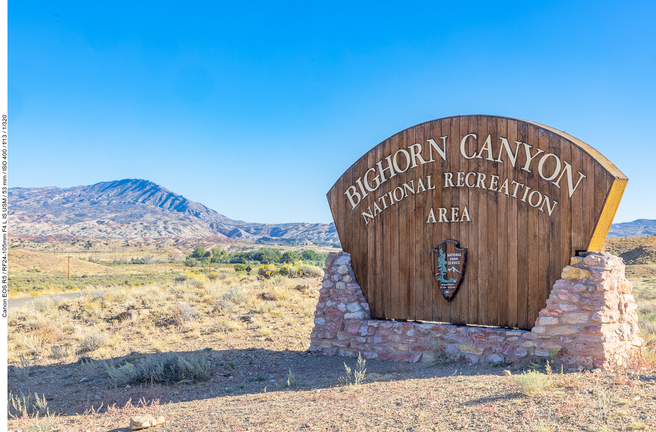 Auf dem Weg nach Sheridan besuchen wir den Bighorn Canyon