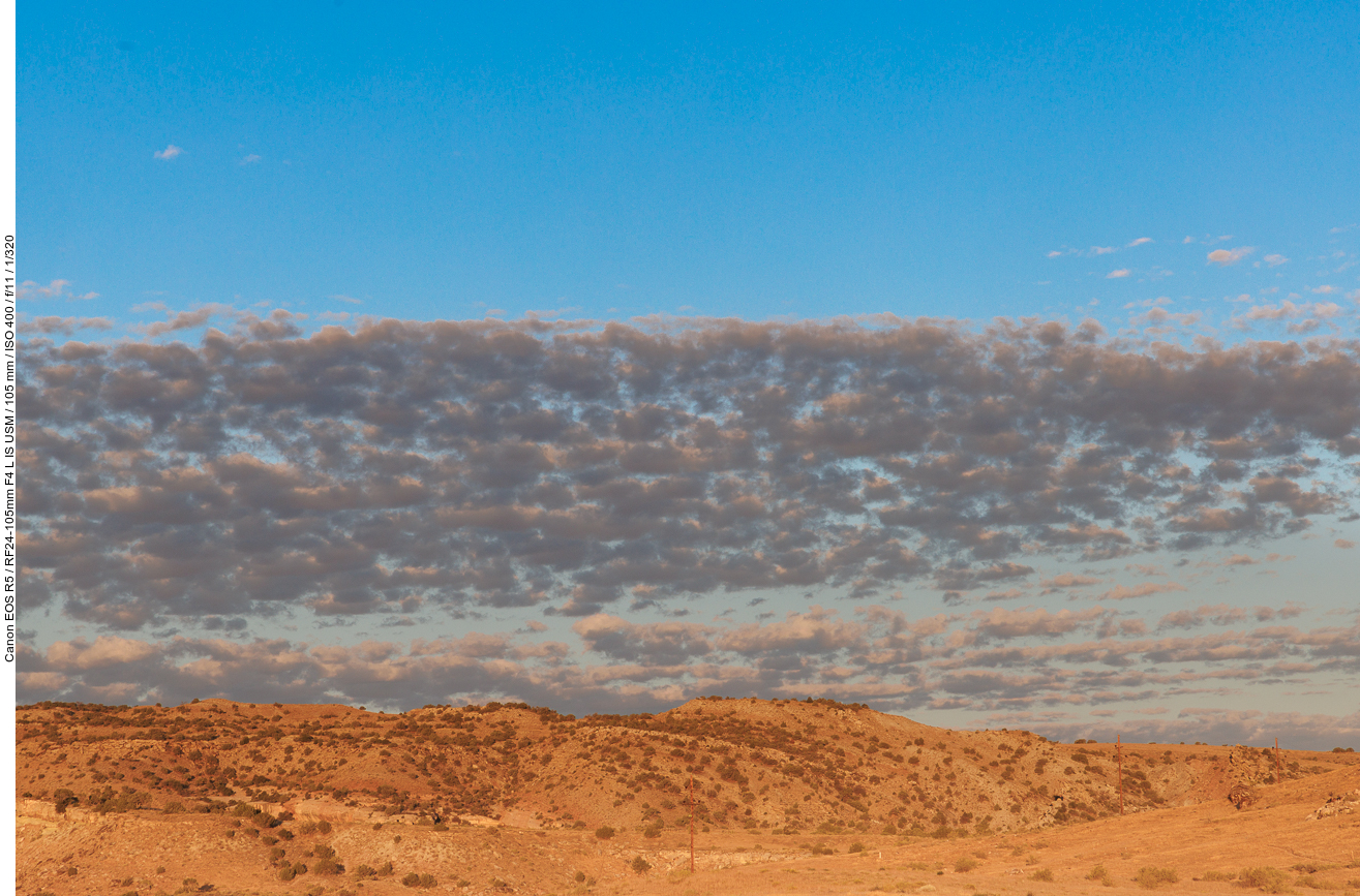 Die Wolken verziehen sich auch gerade