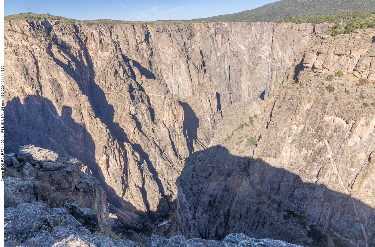 Eine von mehreren Schluchten des Black Canyon