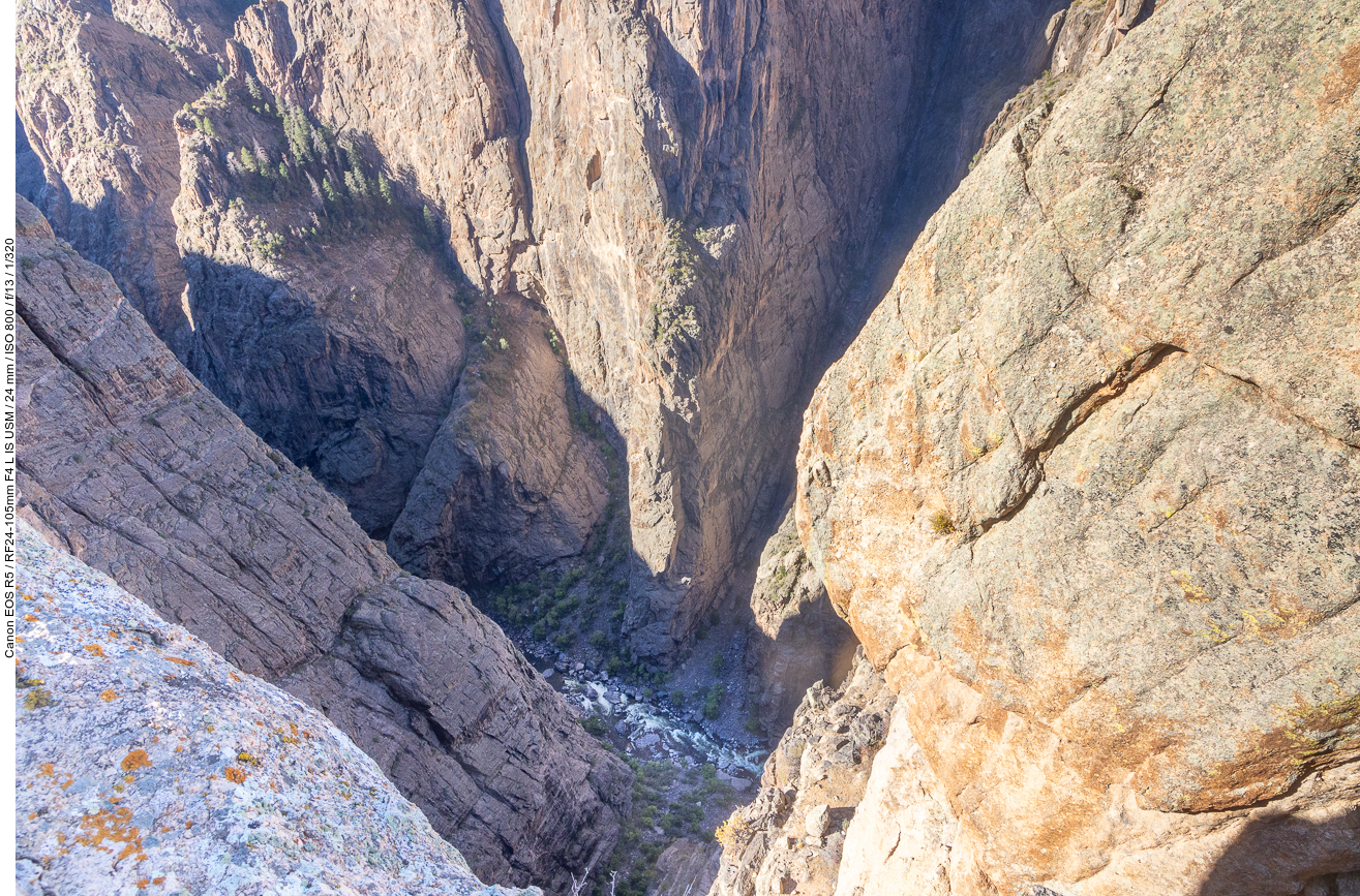 Tief unten fließt der Gunnison River