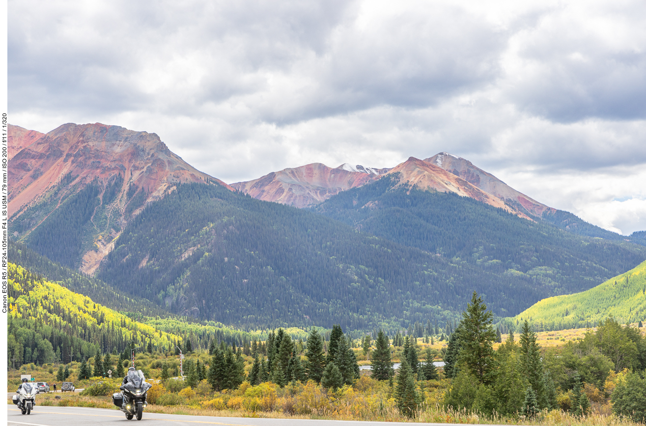 Die roten Berge am "Million Dollar Highway"