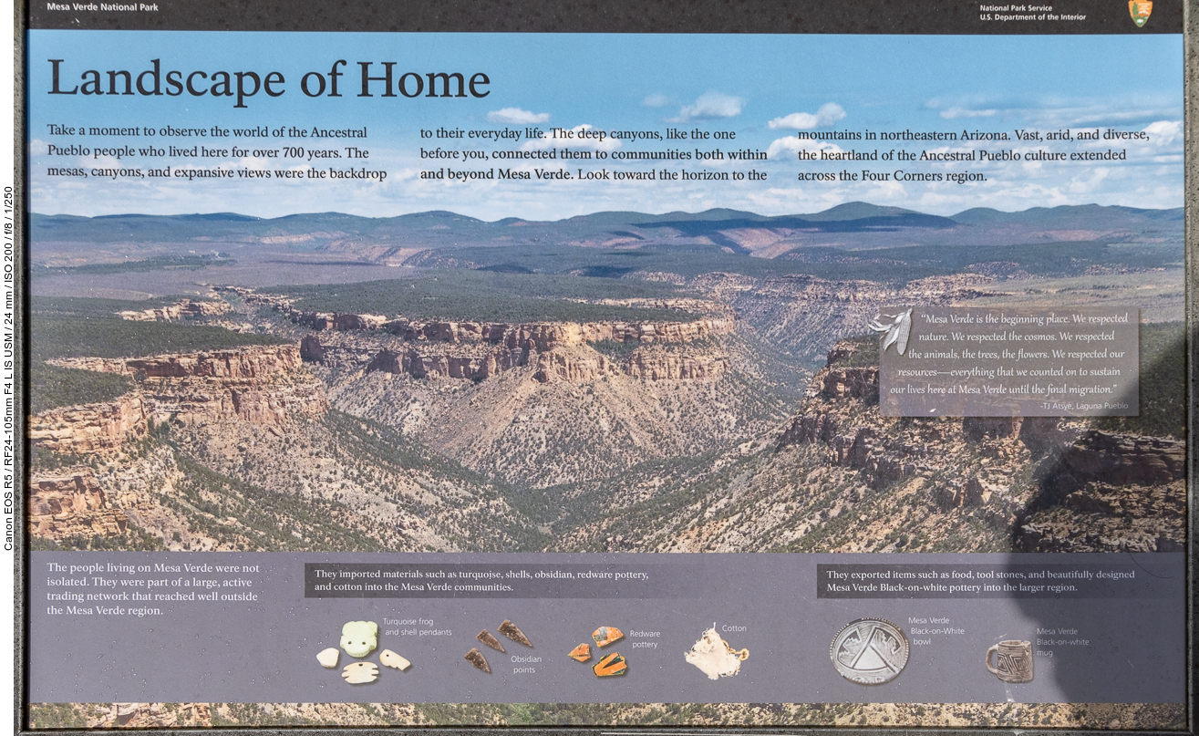 In den Ebenen der Mesa Verde lebten früher die Vorfahren der Pueblo People ...