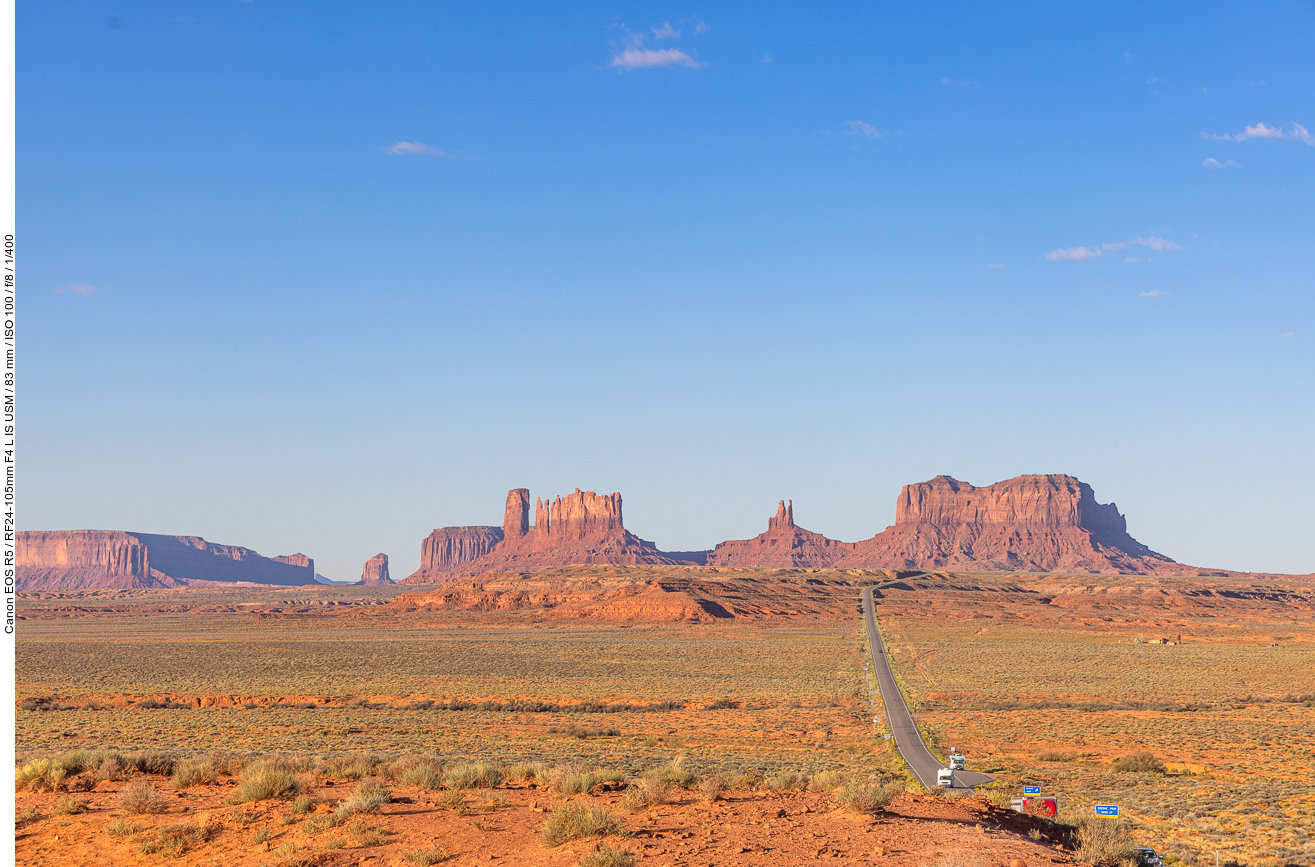 Der Forrest Gump Point am Monument Valley trägt seinen Namen aufgrund einer entscheidenden Schlüsselszene aus dem bekannten Film und wird jährlich von tausenden Touristen aufgesucht