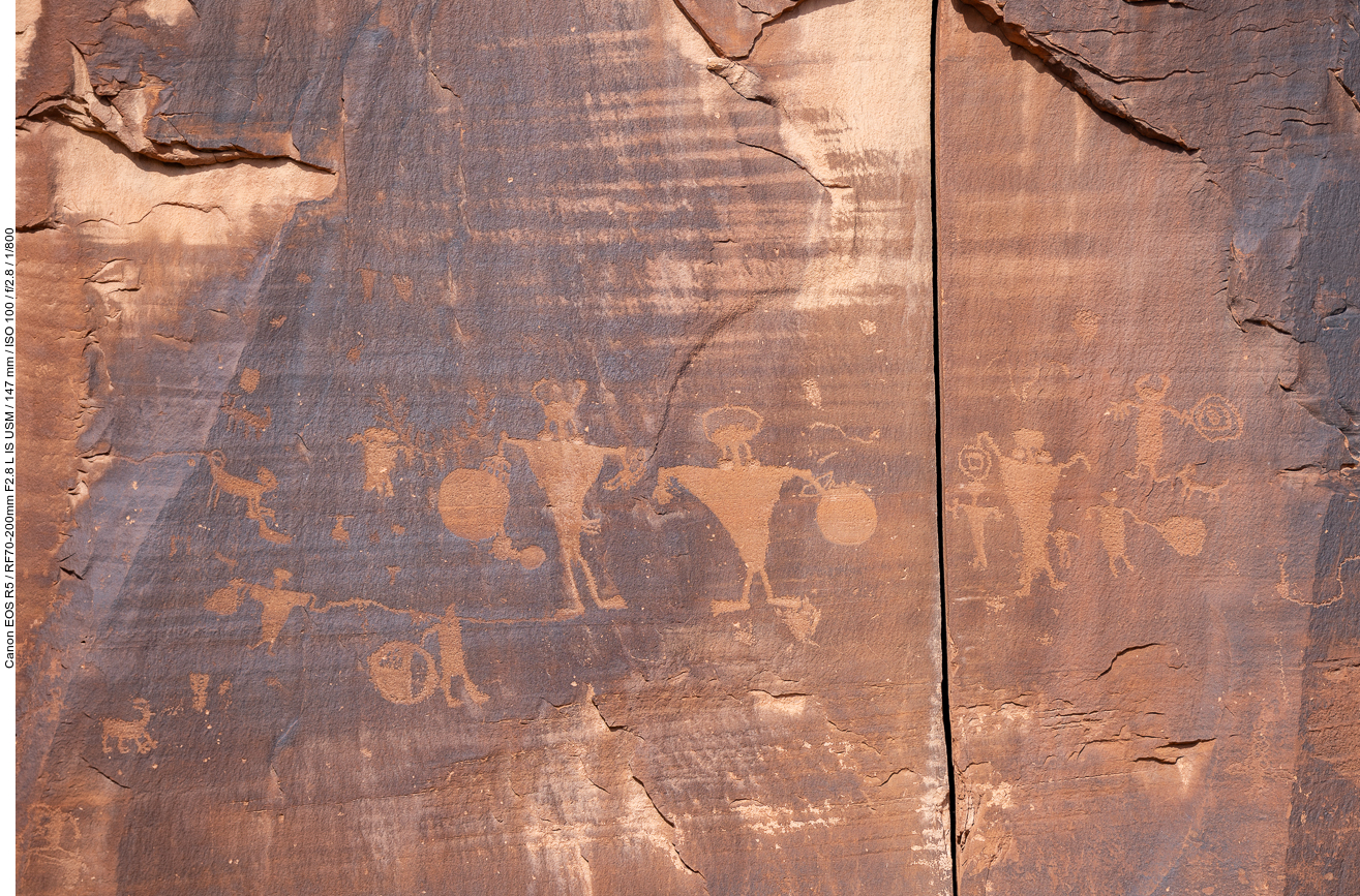 In einem Seitental des Arches NP bei Moab ...