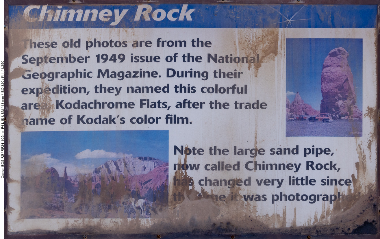 Einige Infos zum Chimney Rock