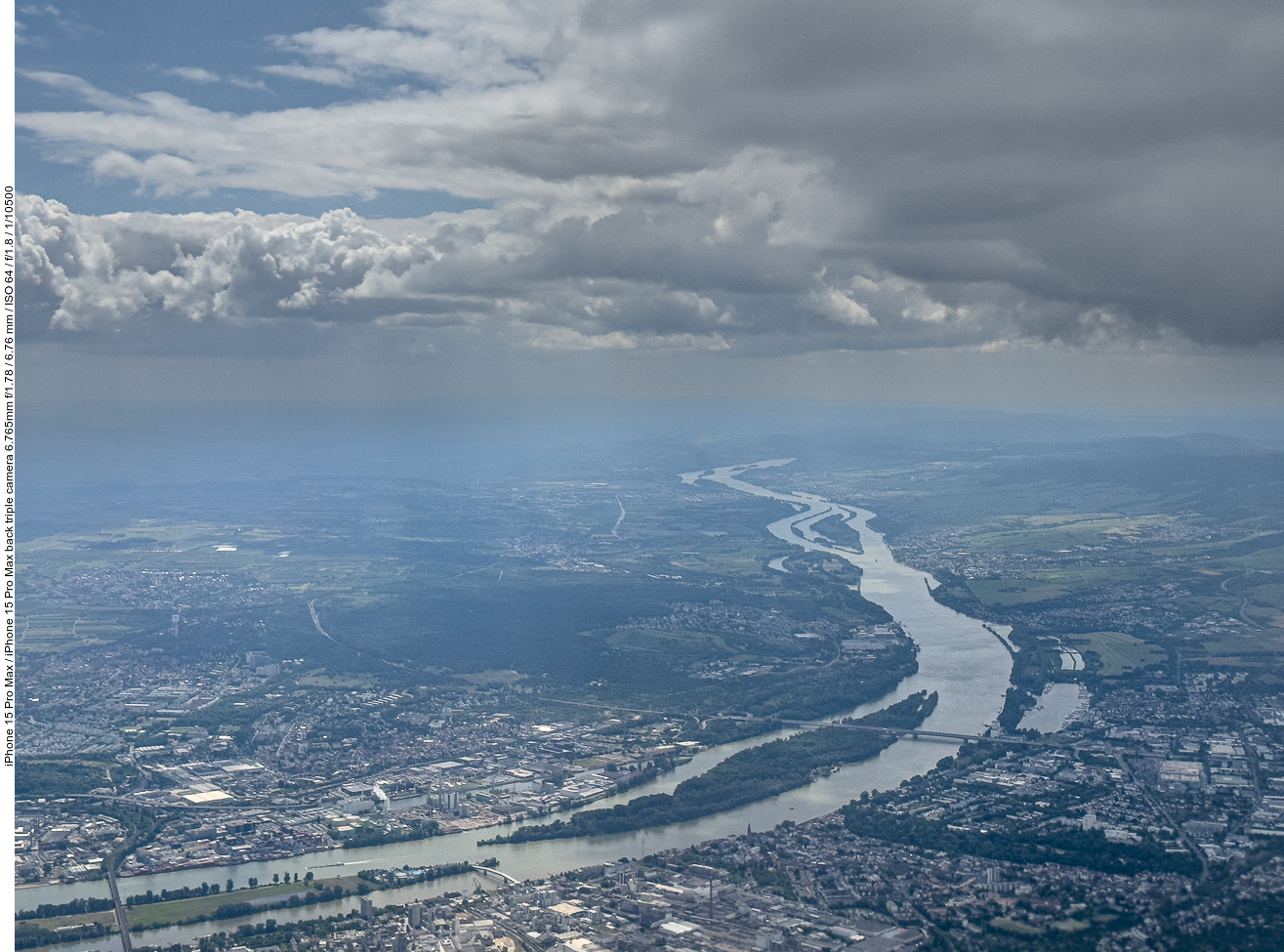 Blick aus dem Fenster kurz nach dem Start