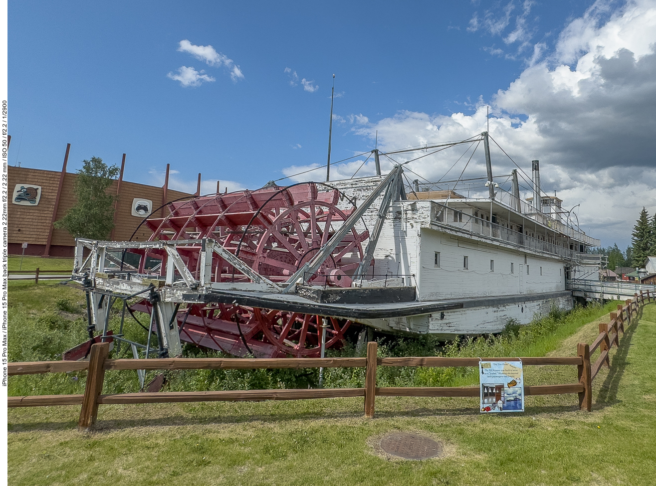 Der letzte Schaufelraddampfer auf dem Tanana River ...