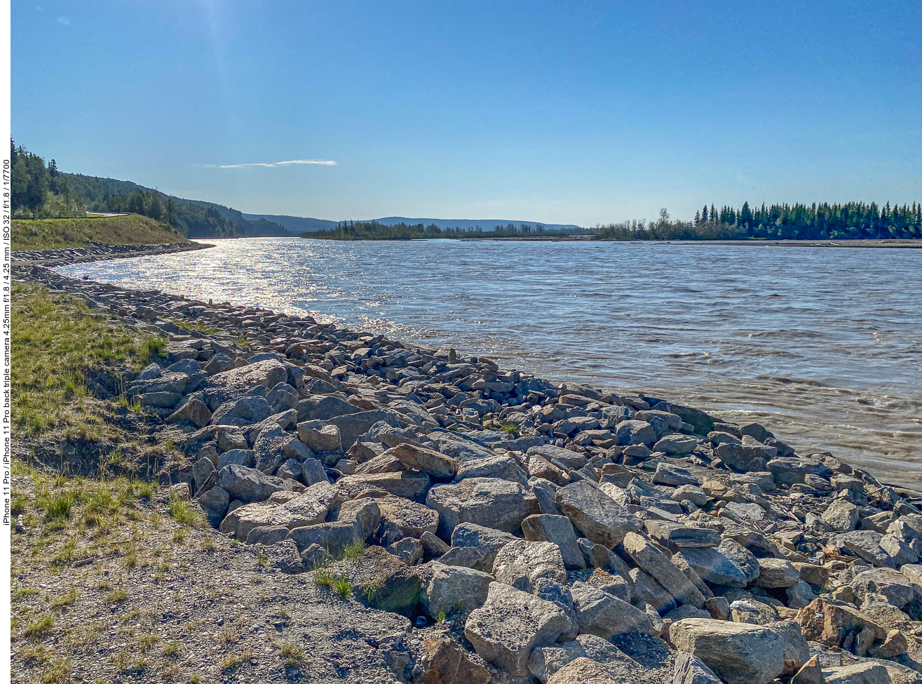 Uferböschung des Tanana Rivers