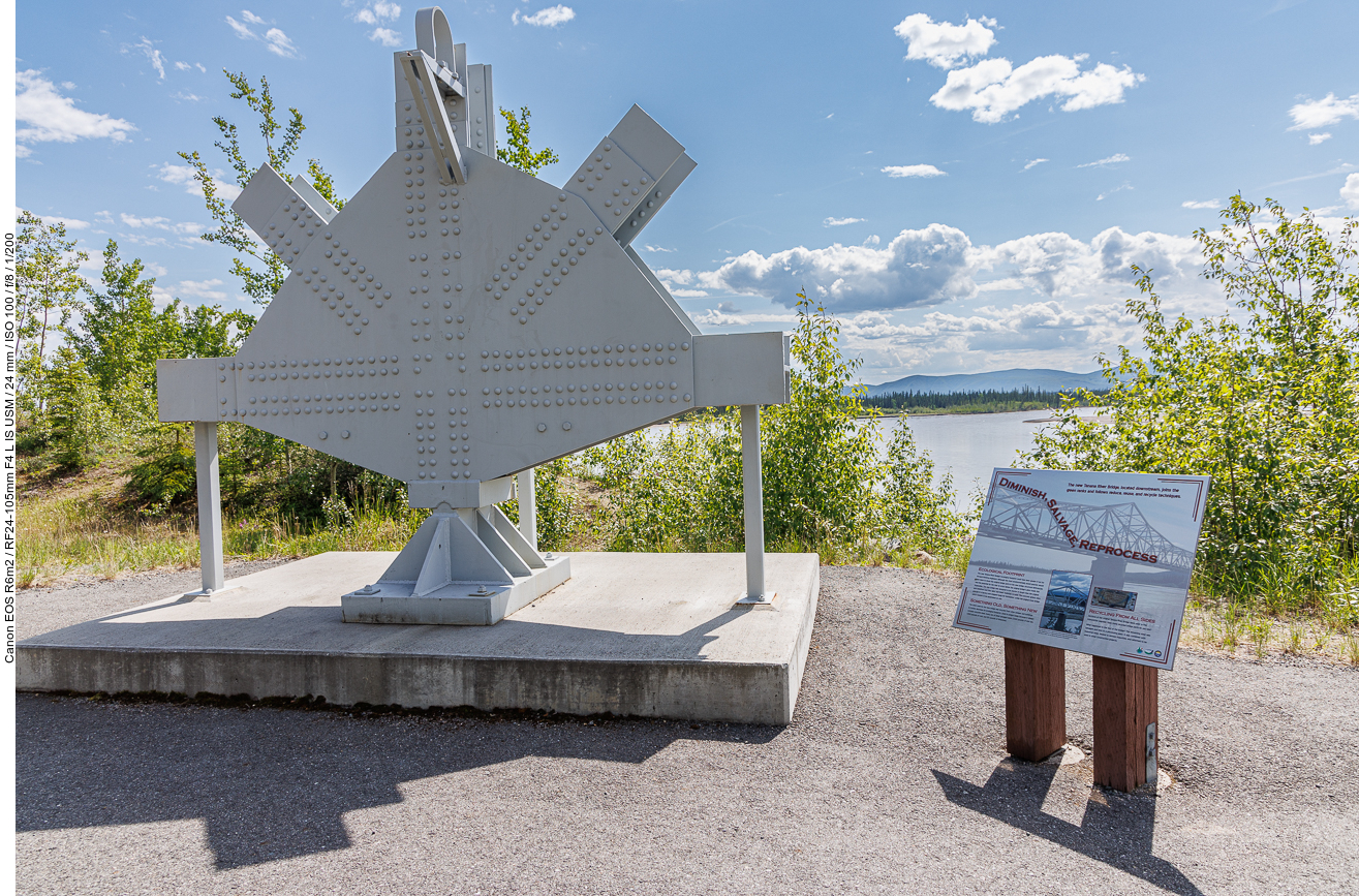 Detail der Brücke bei Nenana, die weiter Flussabwärts steht