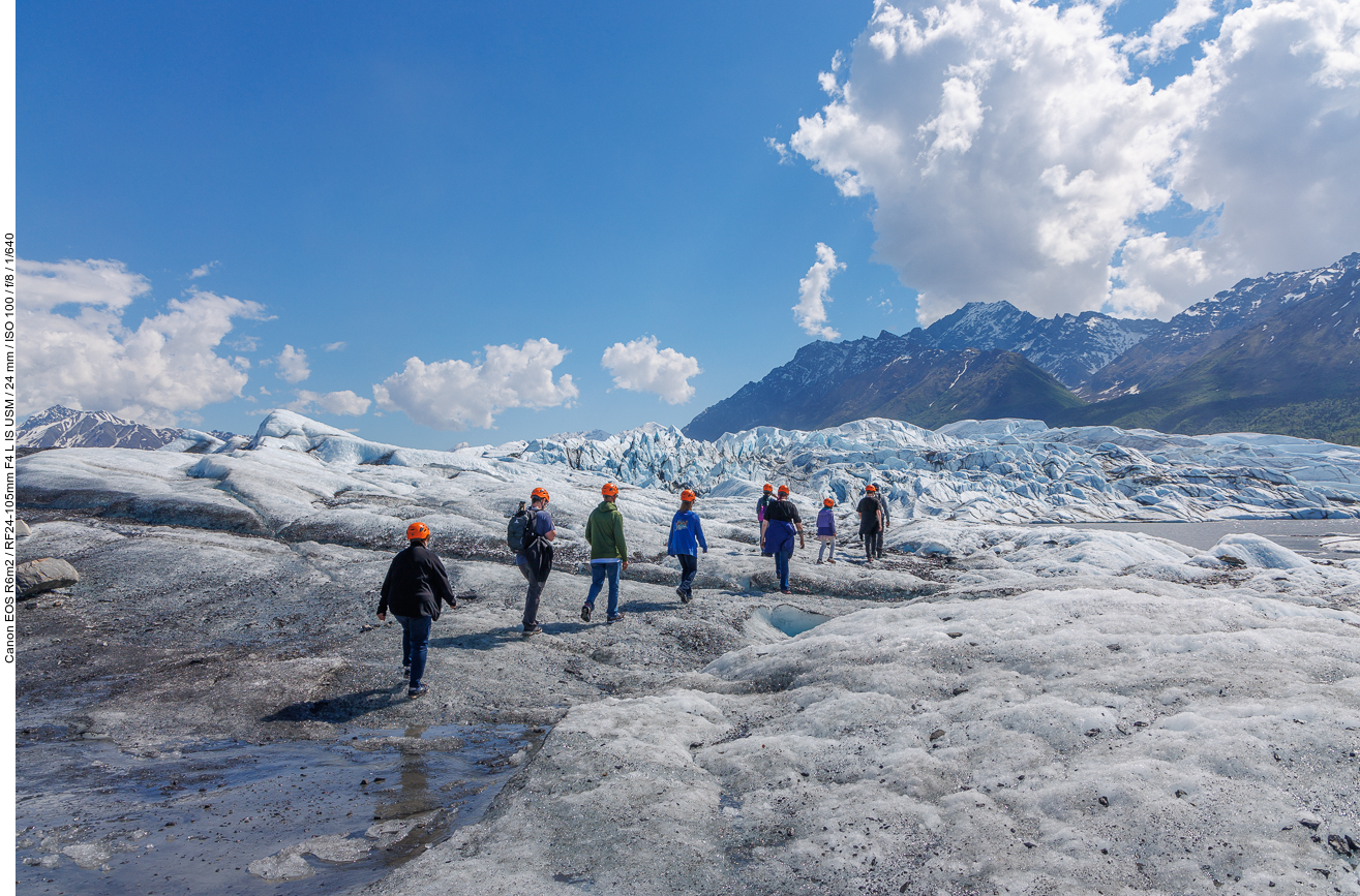 Marsch auf den Gletscher