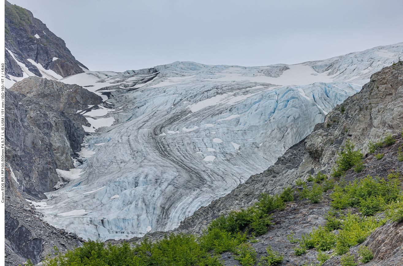 ... auf den Exit Gletscher