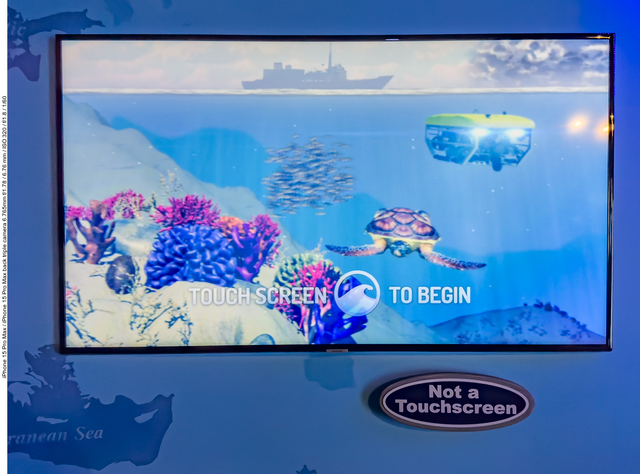 Im Seward Aquarium: Touch Screen To Begin → Not a Touchscreen ;-)