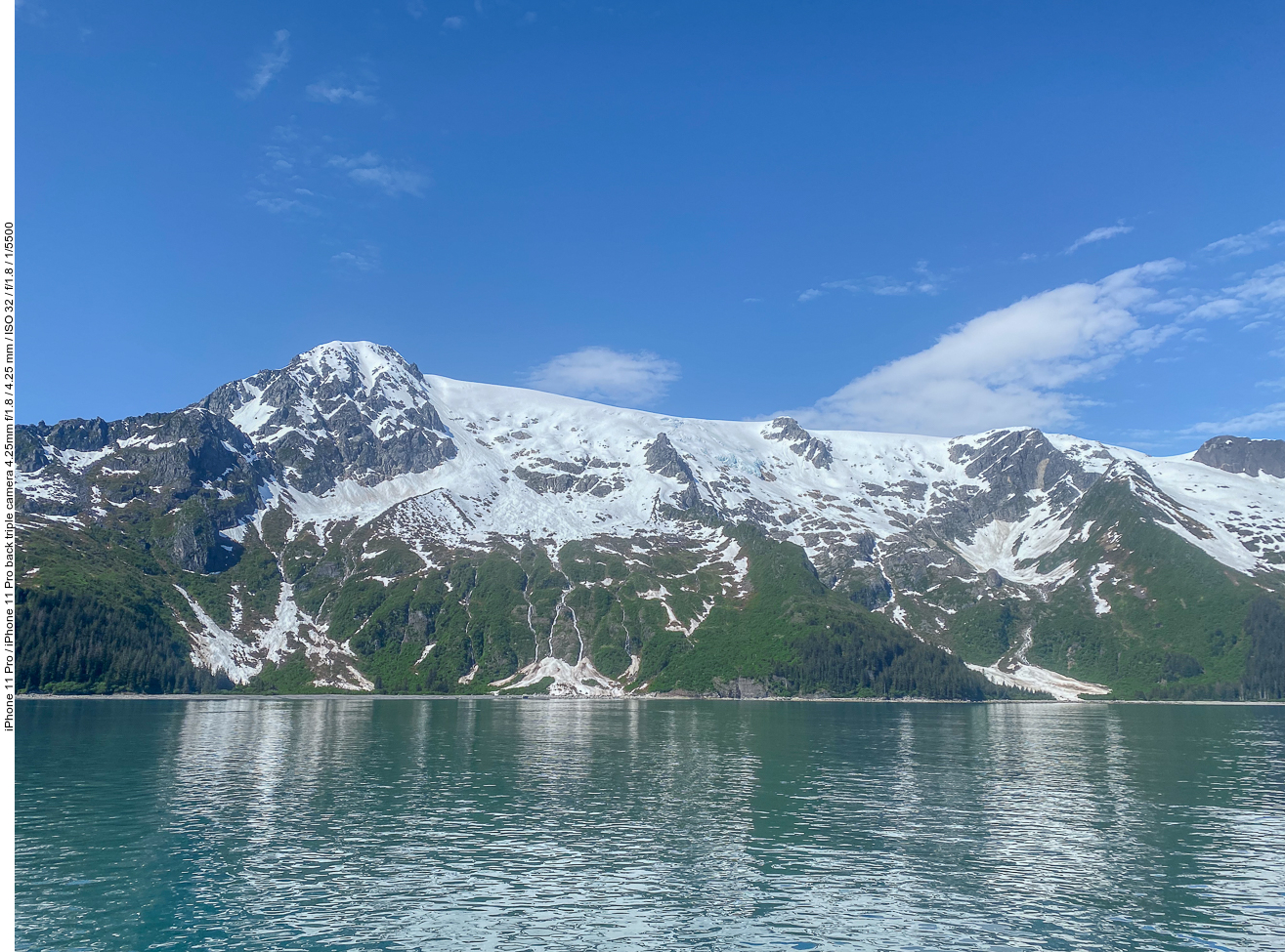 Von den schneebedeckten Bergen ...
