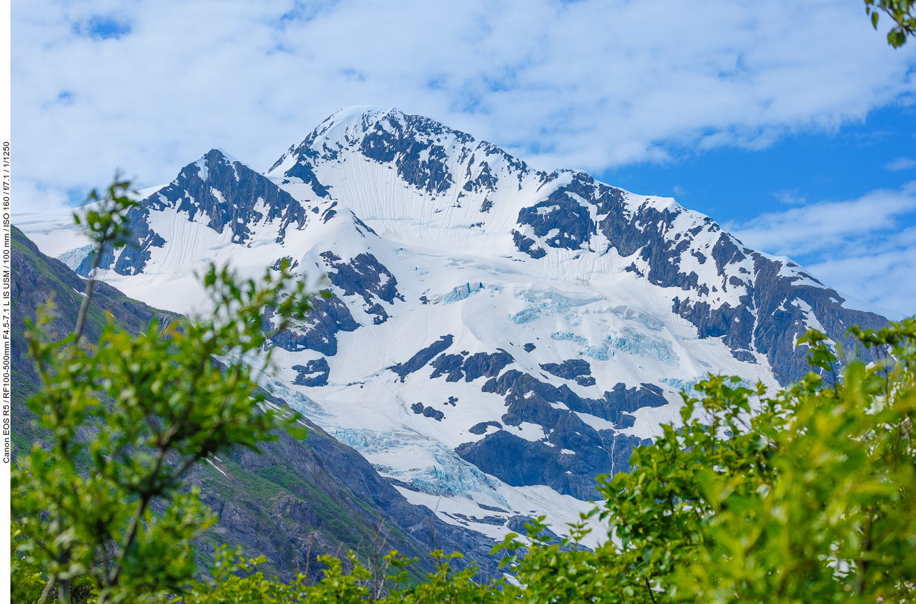 Letzter Blick zum Gletscher, näher kamen wir nicht heran