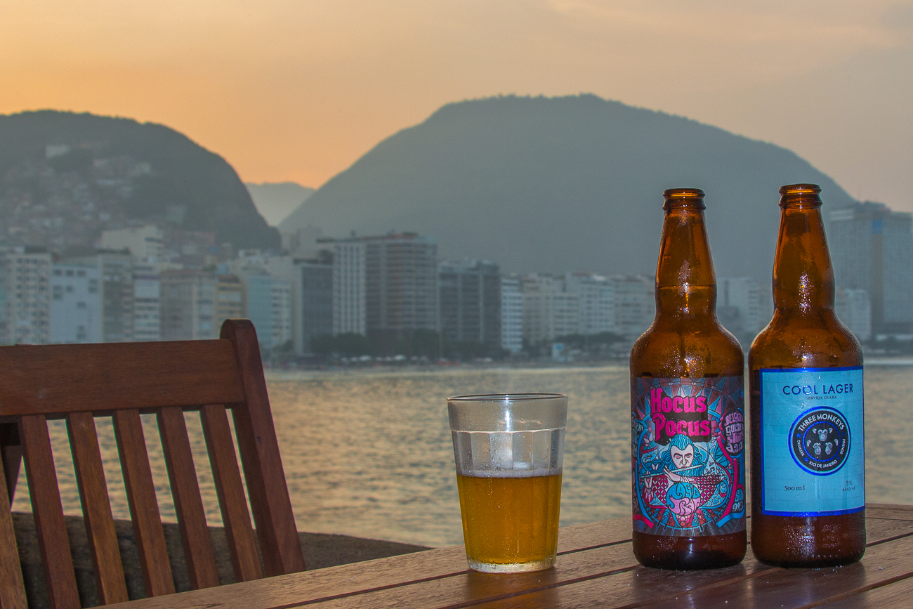 Sundowner an der Copacabana