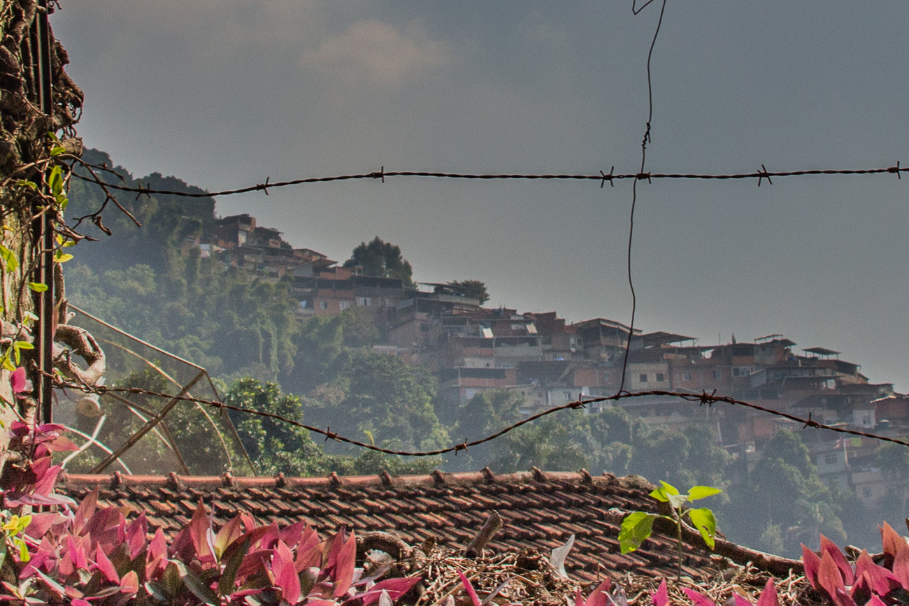 Blick auf eine der Favelas