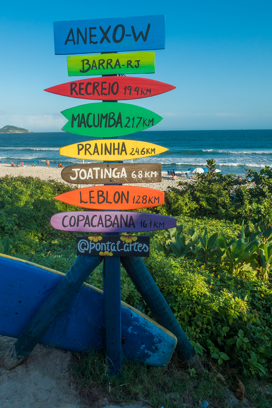 Schild an "unserer" Strandbar
